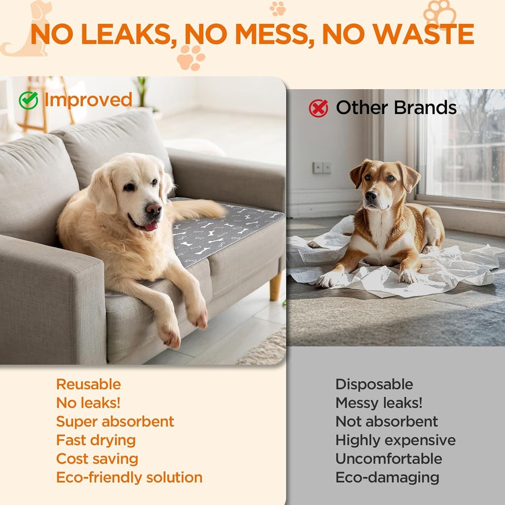 Baodan non-slip pet pee pad bottom view