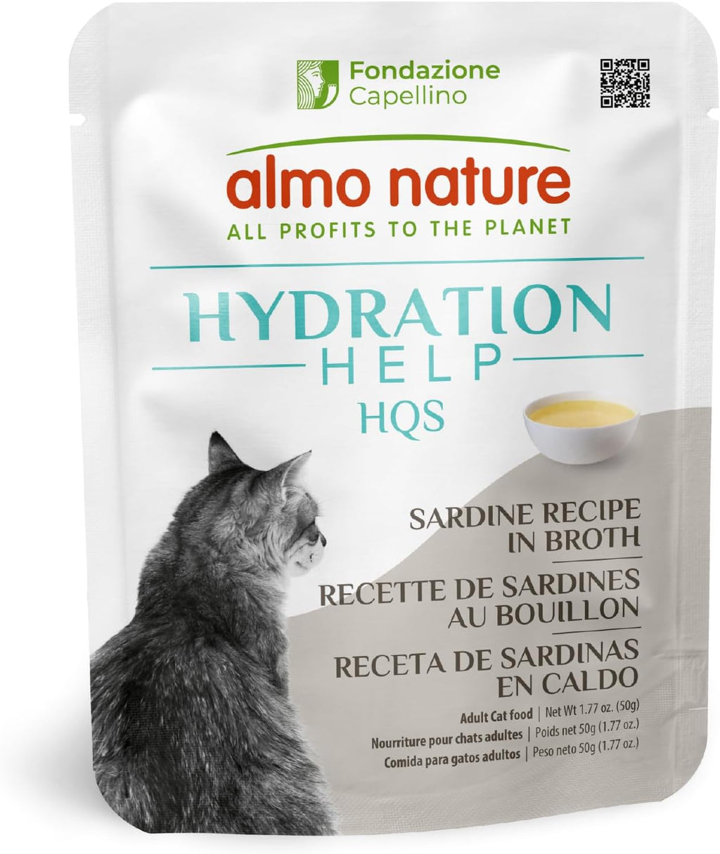 almo nature HQS Hydration Help - Wet Cat Food - Goat Milk, Broth - Pouches, 1.77oz (Pack of 12) - Image 10