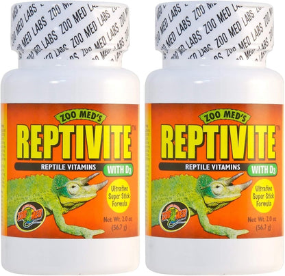 Zoo Med Reptivite vitamin container size for reptile nutrition