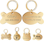 Overket authentic USA imported durable brass pet identification tag packaging view
