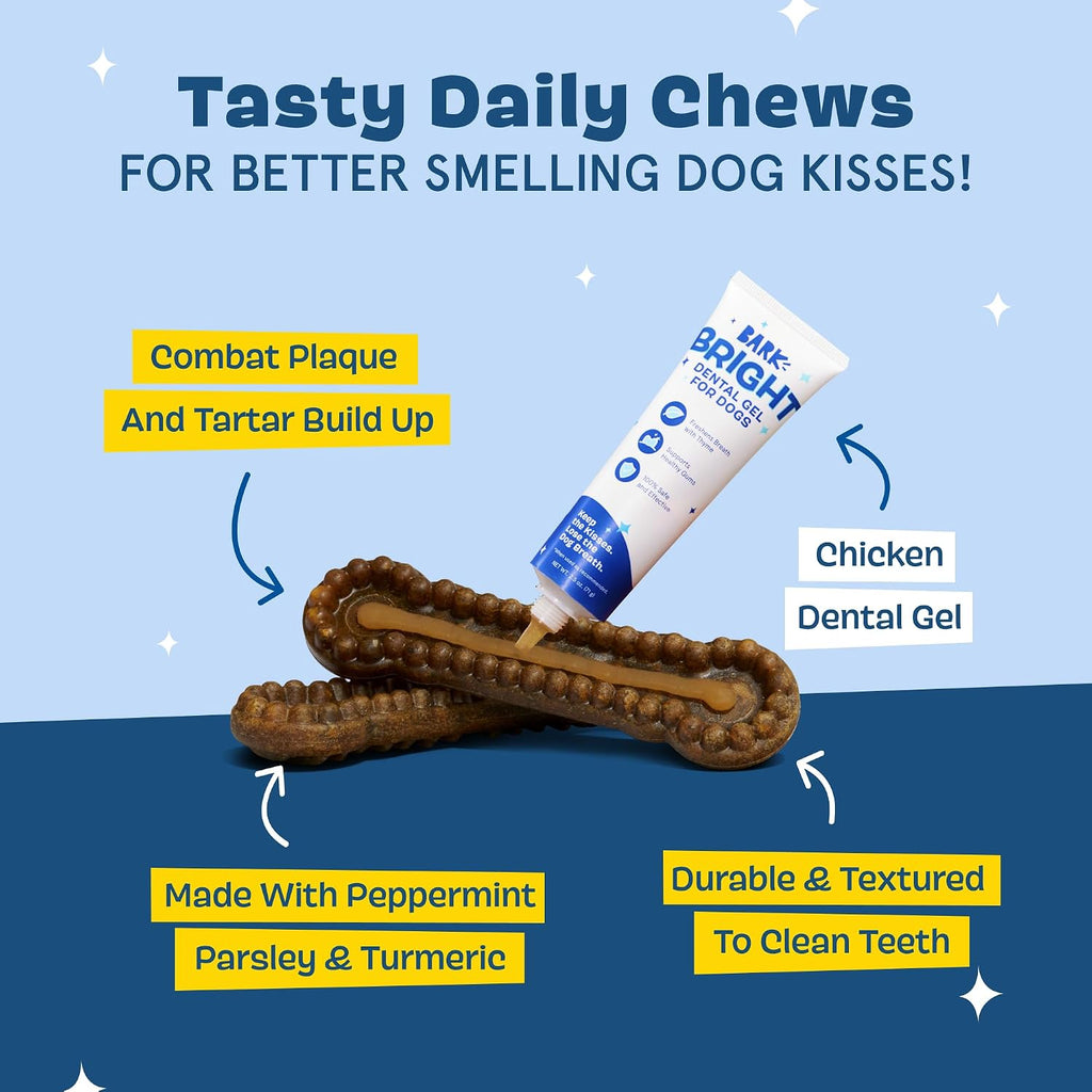 Barkbox Bright durable chew sticks with scrubbing ridges