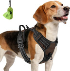 Joytale No Pull Dog Harness Medium Sized Dog, Reflective Pet Vest with Front Clip, Adjustable Soft Padded Harnesses with Easy Control Handle for Training and Walking, Black, M - Image 11