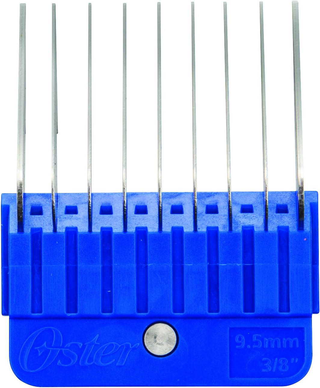 Premium Oster pet grooming attachment set showing secure snap on mechanism for A5 clipper blades