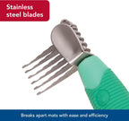 Coastal Pet de-matting comb showing side profile and design