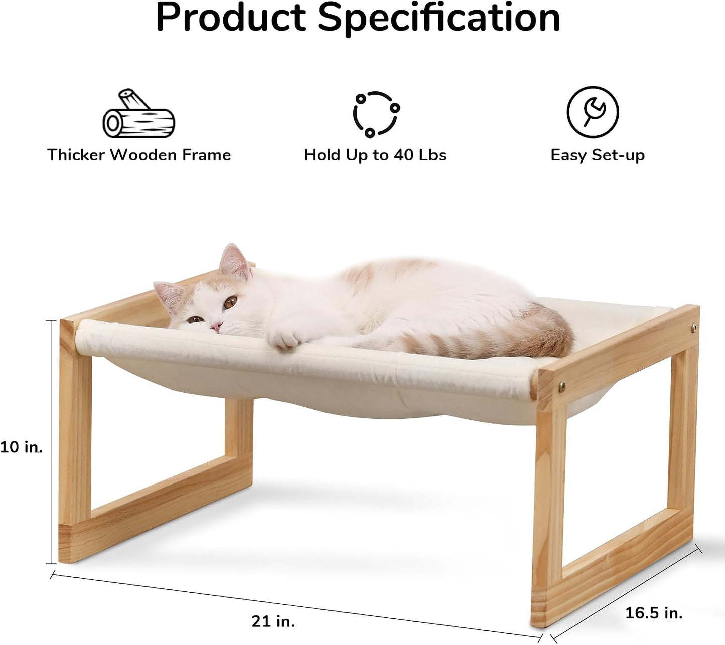 Assembly view of Fukumaru wooden cat furniture