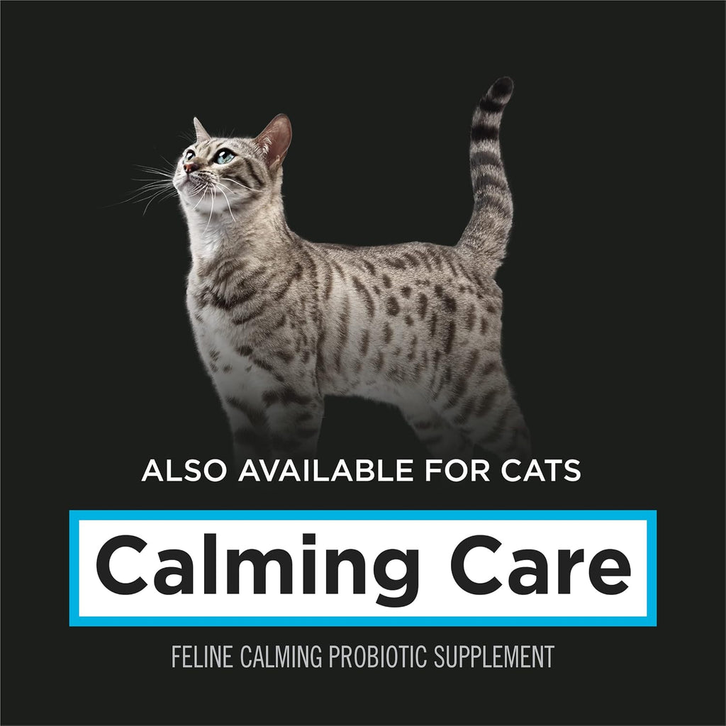 Close up of Purina probiotic anxiety supplement box back details
