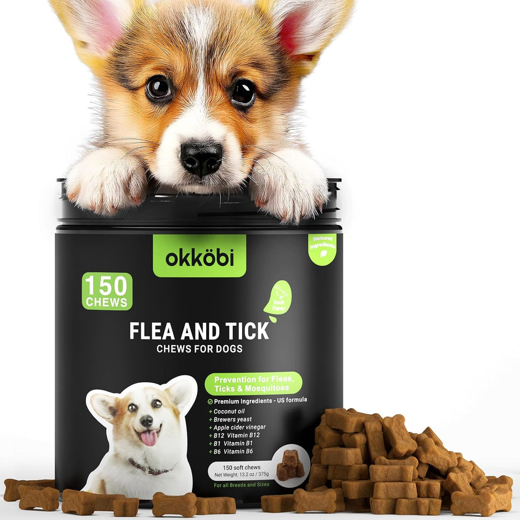 Flea and Tick Prevention Chewables for Dogs - 150 Chews - Flea & Tick Control - Vet-Approved Oral Treatment - Chicken Flavor - Image 9