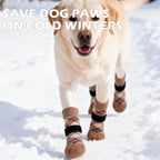 EXPAWLORER Dog Socks to Prevent Licking Paws,Anti Slip Dog Shoes for Hot Pavement,Dog Booties for Hardwood Floors,Dogs Boots & Paw Protectors for Small Medium Large Senior Dogs,British Style,Khaki M - Image 9