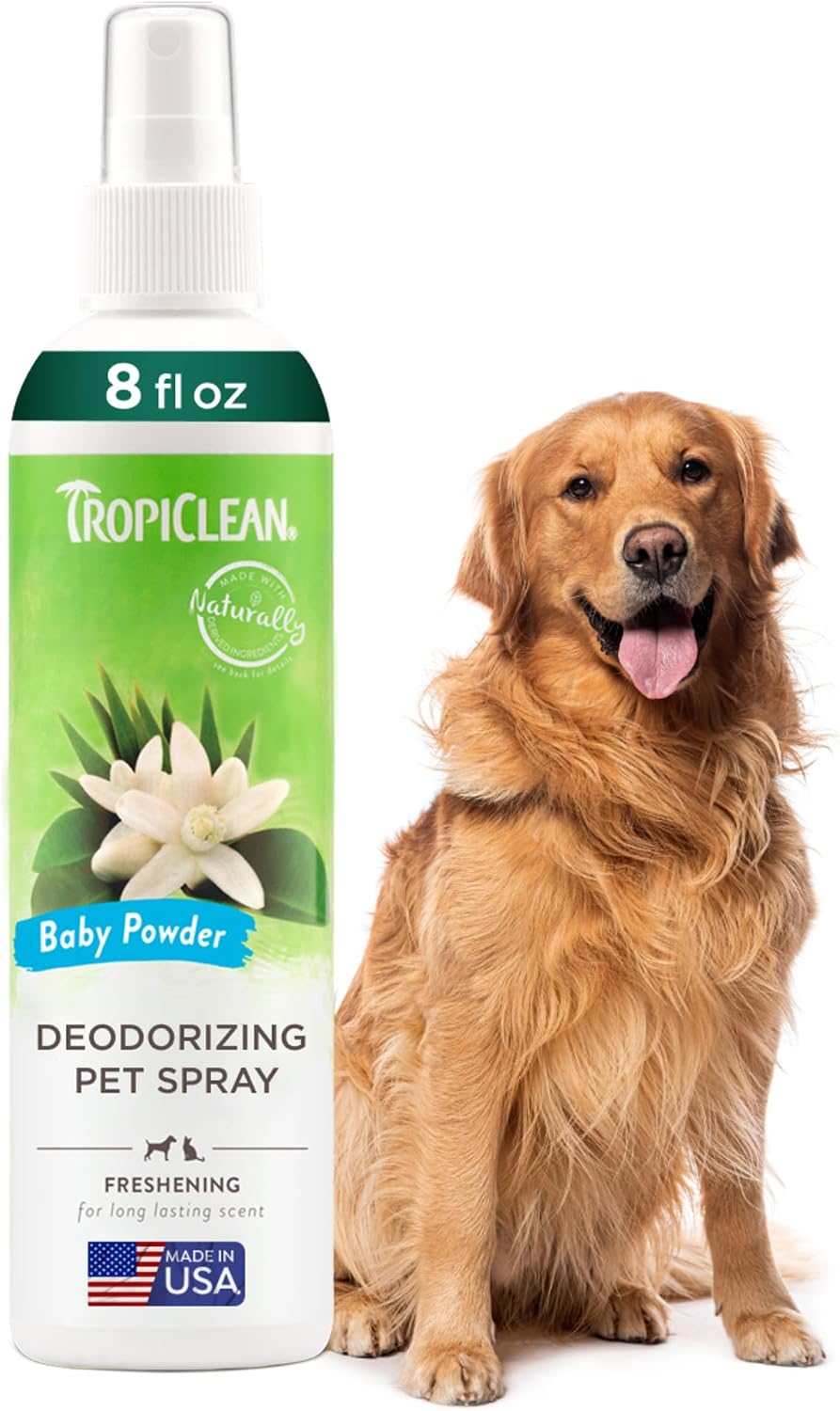 TropiClean Dog Perfume, Long Lasting Papaya Cologne, Deodorizing Spray for Smelly Dogs, After Bath Detangling Spray with Vitamin E, Safe for Cats, 8oz. - Image 13