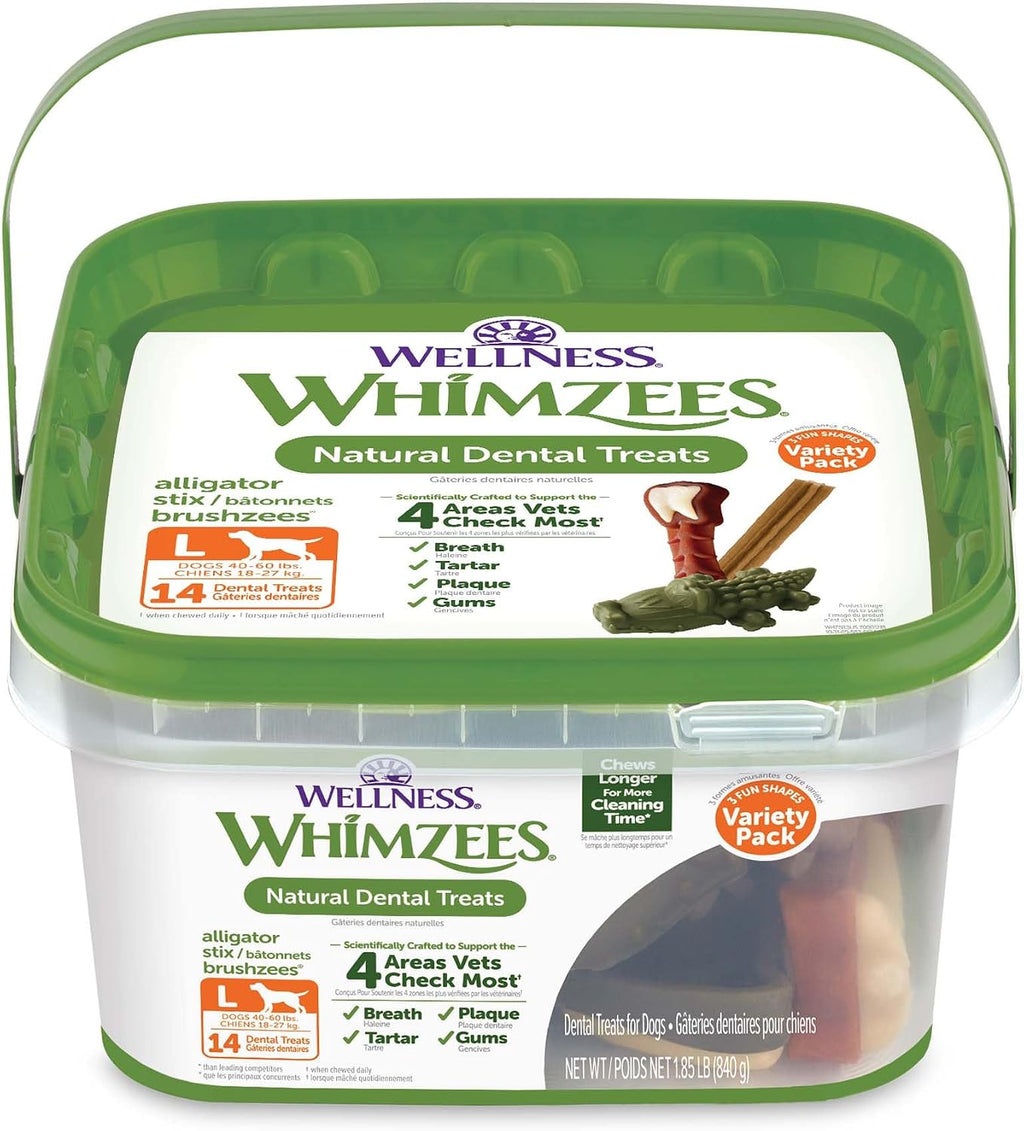 Wellness WHIMZEES Value Pack Natural Dog Dental Treat, Chews, Freshens Breath, Extra-Large Size, 64 oz Box, 15 Count - Image 11