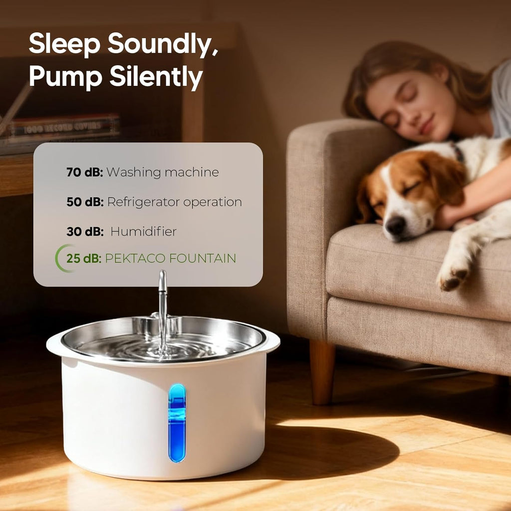 Internal 4-layer filtration components of Pektaco pet fountain