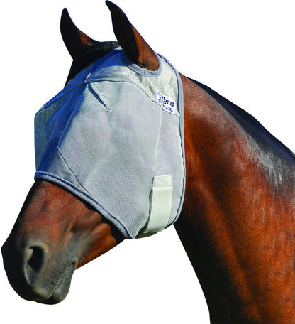 Cashel Crusader Standard Fly Mask No Ears or Nose,Gray,Horse - Image 12