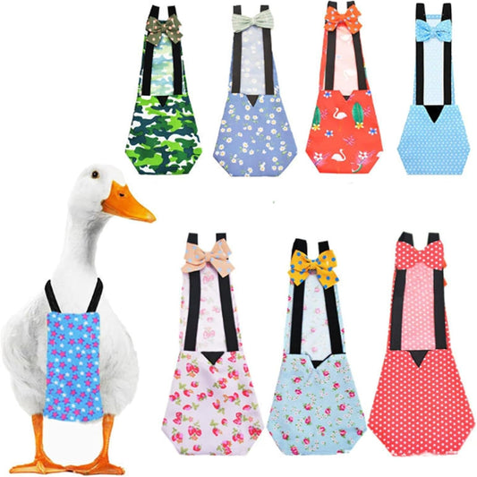 QBLEEV duck diapers front view camouflage pattern poultry nappy for pet birds