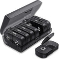 AUVON XL Weekly Pill Organizer front view showing black privacy protection daily medicine compartments.