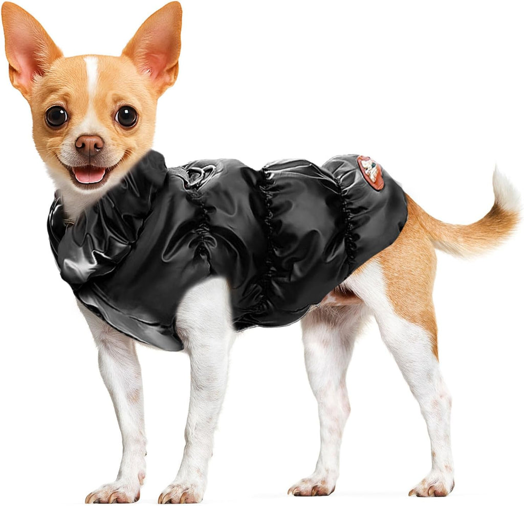 ABRRLO Winter Warm Dog Jacket for Small Medium Dogs Cat Cold Weather Coats with Harness Paded Dogs Fleece Vest Waterproof Windproof Dog Snow Jacket Pet Puppy Clothes (Pink,S) - Image 14