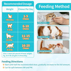 Crunchy and creamy pet calming bites for cats displayed out of the packaging container