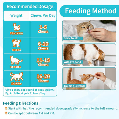Crunchy and creamy pet calming bites for cats displayed out of the packaging container
