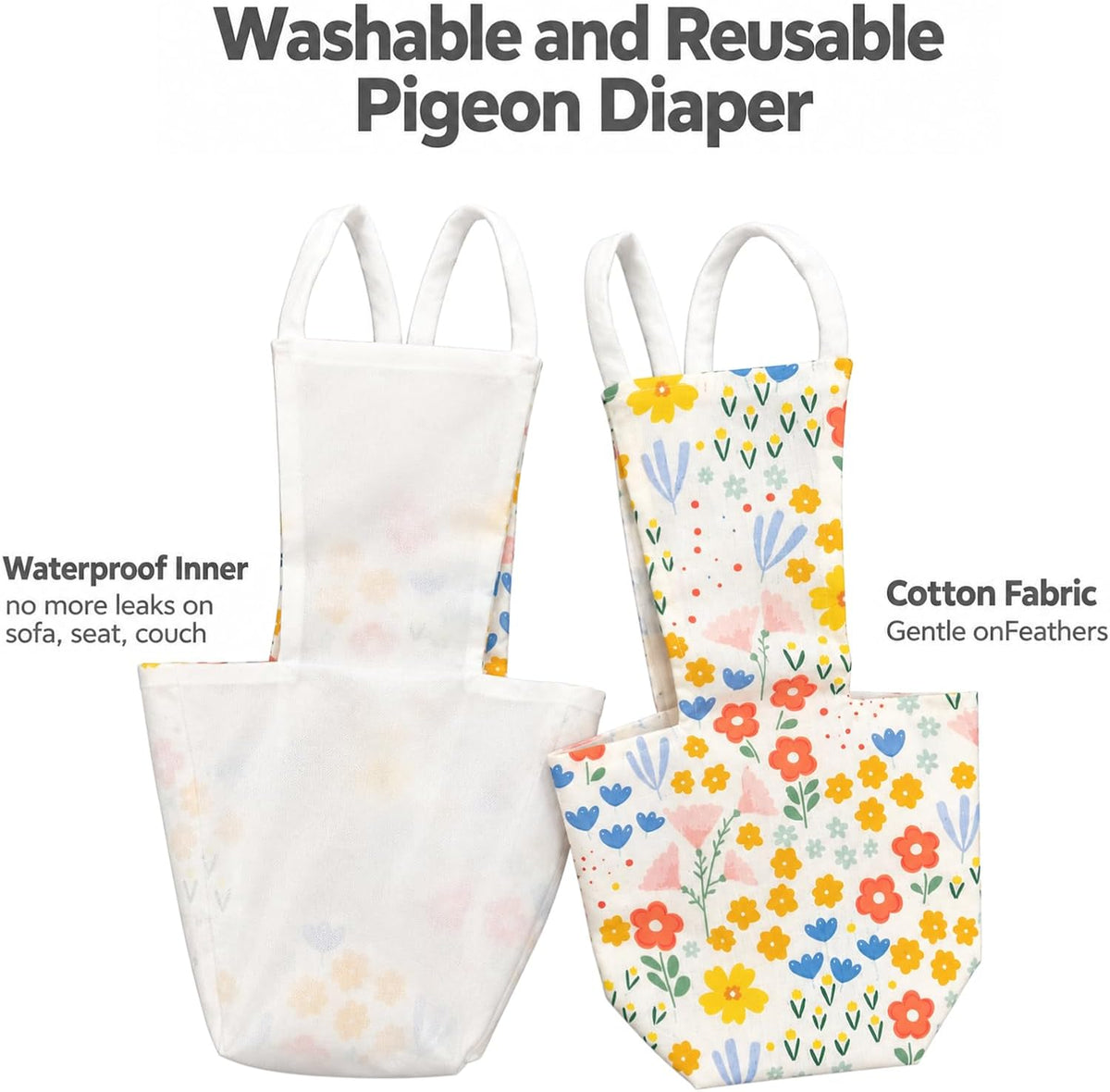 ZANTIE Pigeon Diaper Harness and Leash-Pigeon Pants - Image 6