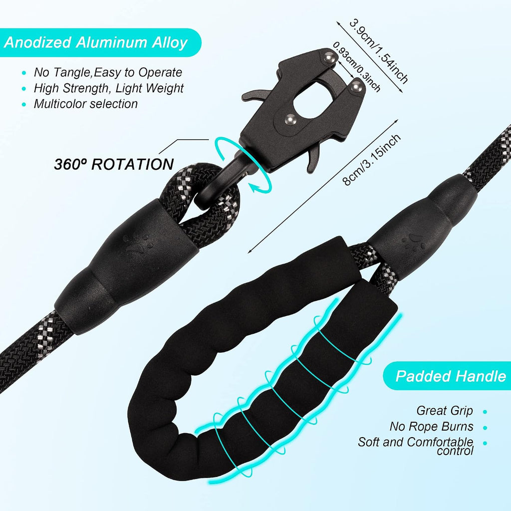 Authentic climbing standard heavy duty dog leash half inch diameter