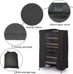 Fhiny waterproof bird cage shield with roll up door open
