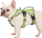 Huntboo Escape Proof Dog Harness, Escape Artist Harness, Reflective Dog Harness with Handle, Durable,Adjustable Vest for Small Medium Large Dogs Walking, Training, and Running Gear(Technicolor Blue,S) - Image 12