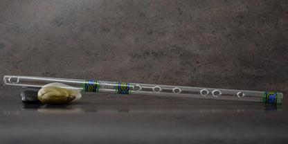 Hall Crystal Flute 11704 - Inline Glass Flute in G - Green Ivy - Image 13