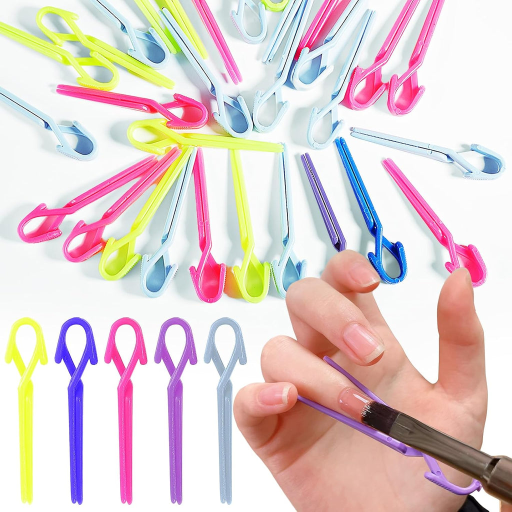 Xeaohesy nail art cuticle protectors front view of colorful clips