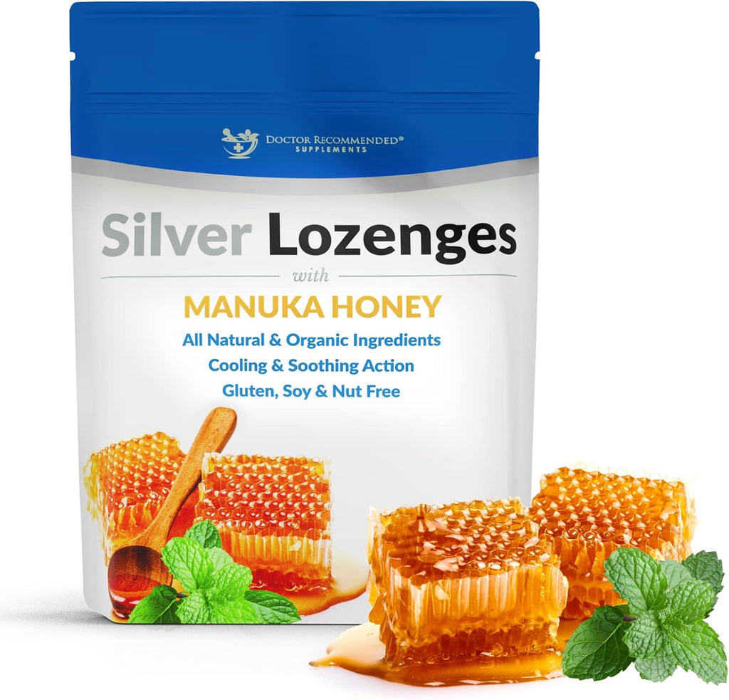 Doctor Recommended silver lozenges front view packaging