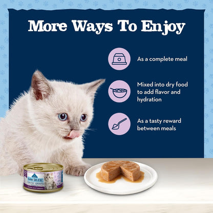 Blue Buffalo Baby Blue wet cat food bowl serving