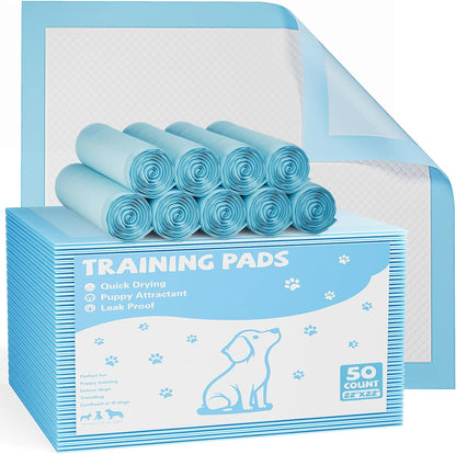 DUMOS 100 Count Puppy Pads for Dogs, 22" x 22" Potty Puppy Training Pad, 6-Layer Dog Cat Pee Pads, Super Absorbency Disposable Pet Leakproof Quick Drying Pad - Image 9