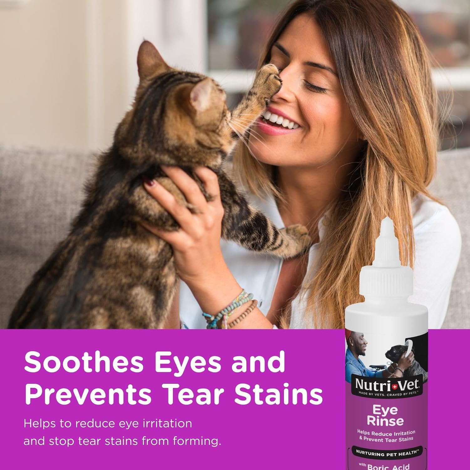 Nutri-Vet boric acid eye flush for cats and kittens