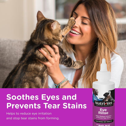 Nutri-Vet boric acid eye flush for cats and kittens