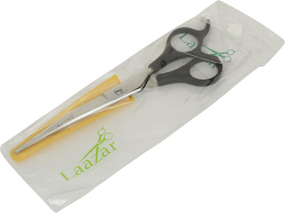 Laazar curved pet scissors for precision trimming