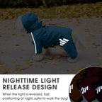 Mabawa medium pet rain apparel adjustable neck drawstring close up