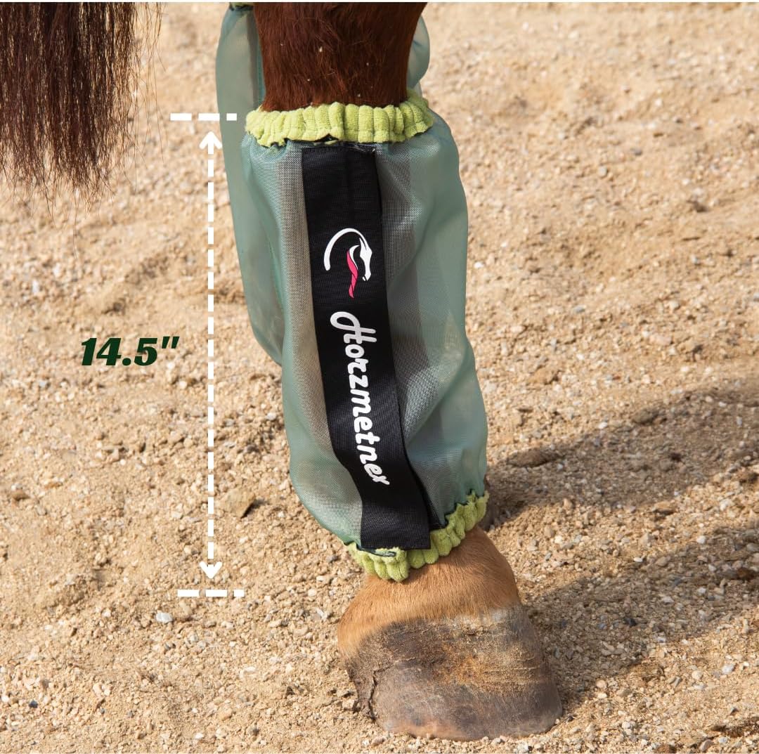 Horzmetnex protective summer pasture horse boots set of four