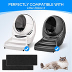 Activated charcoal replacement pads for cat waste drawer close up