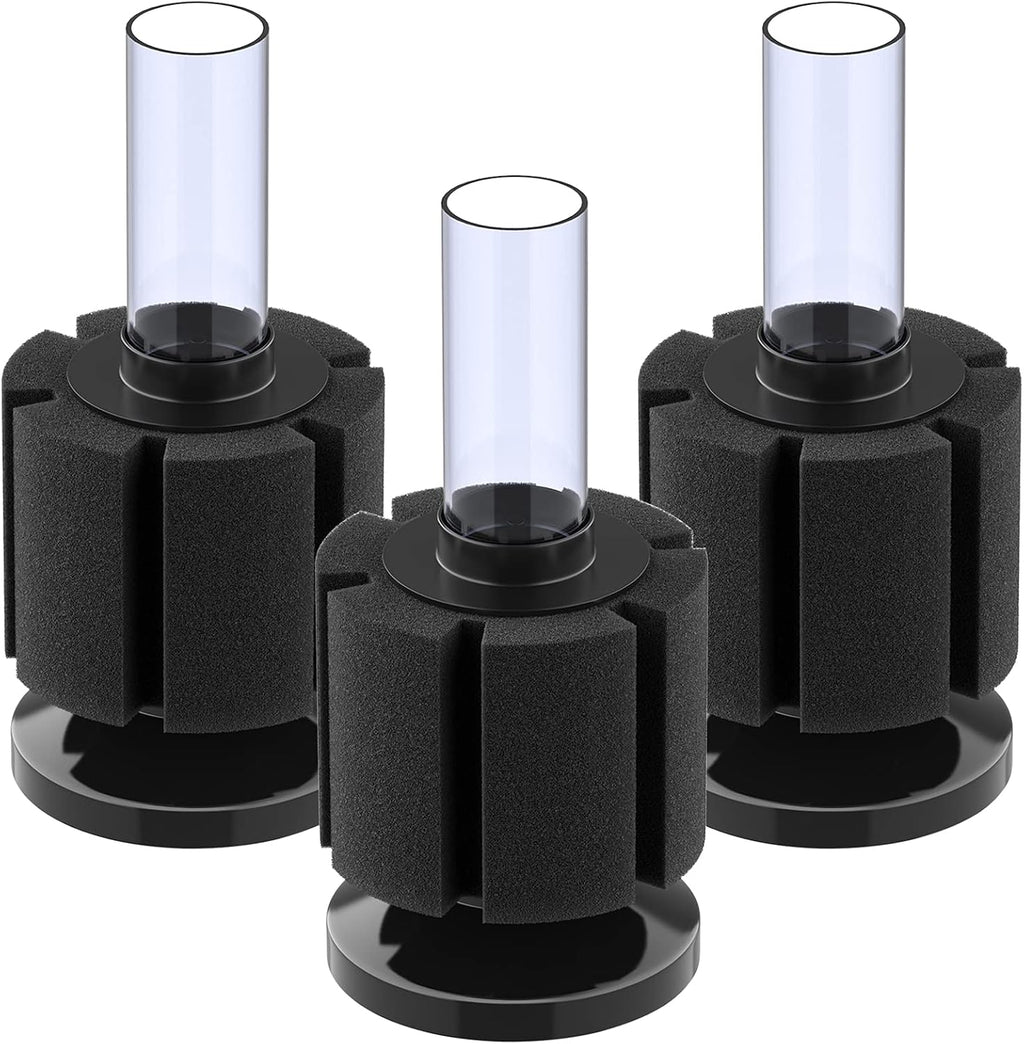 Pawfly aquarium nano bio sponge filter front view in a small fish tank
