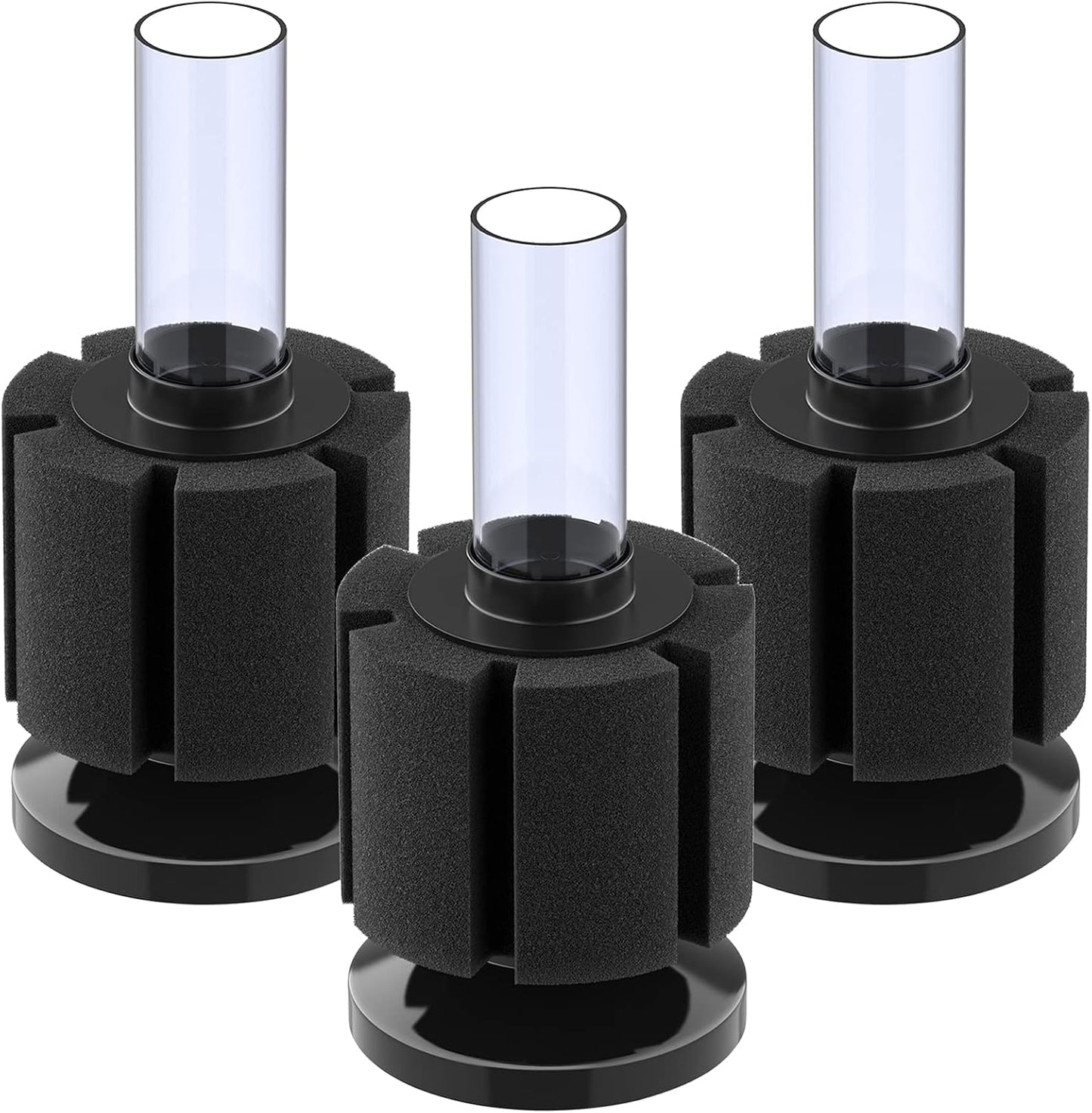 Pawfly 3 pack aquarium nano bio sponge filter front view in box