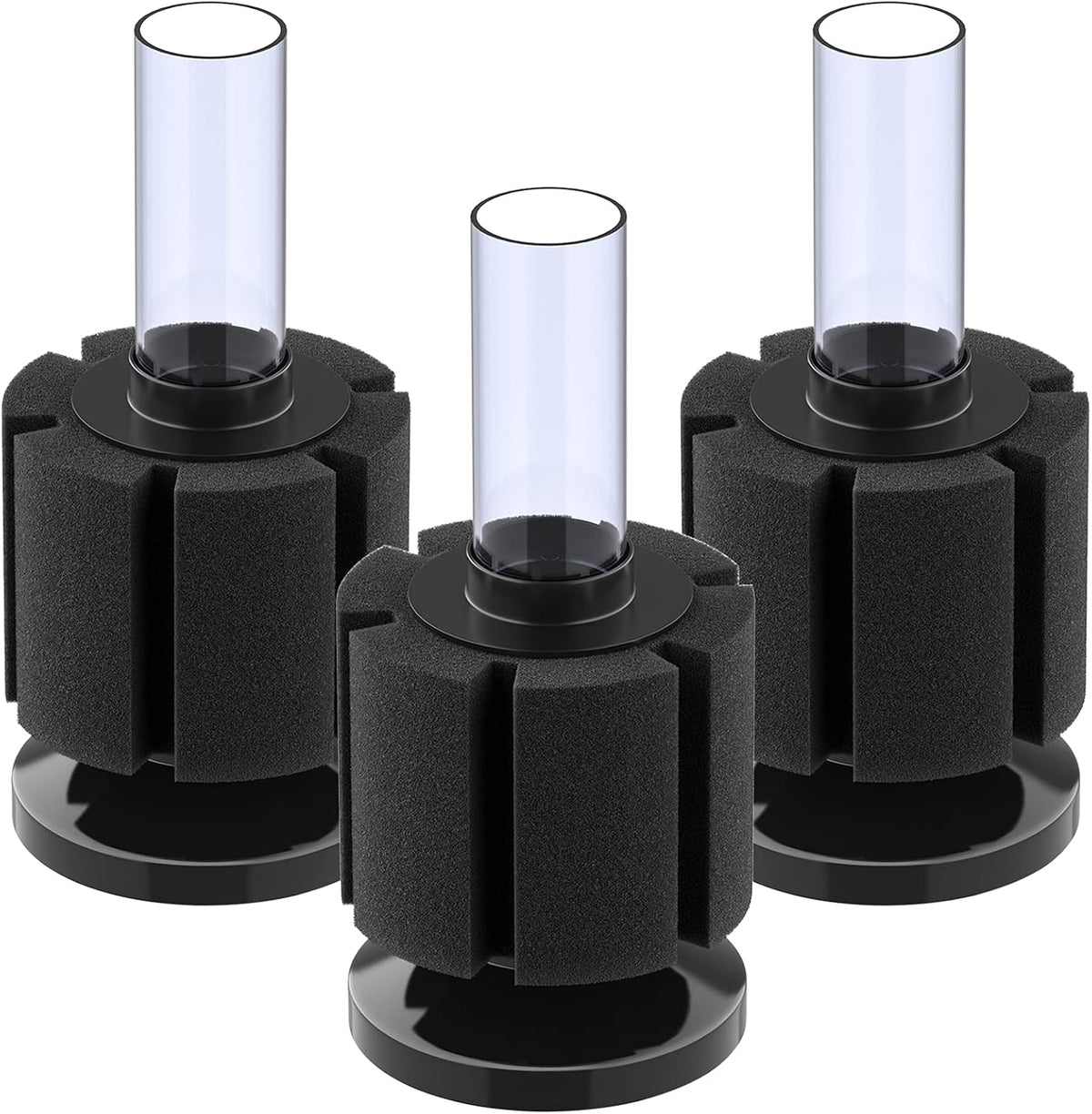 Pawfly aquarium nano bio sponge filter front view in a small fish tank