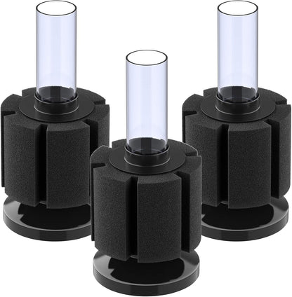 Pawfly 3 pack aquarium nano bio sponge filter front view in box