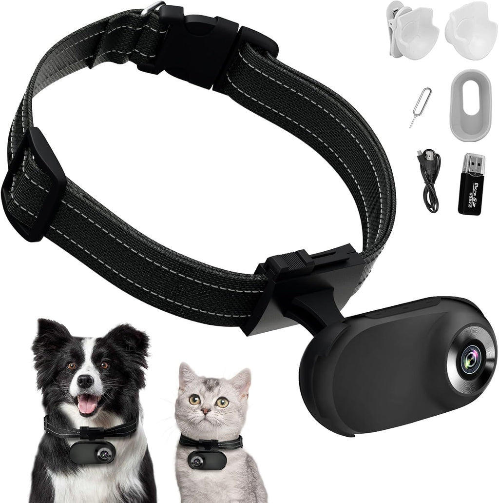 HD 1080P Cat POV Camera Collar with Video Record, Mini Small Sports Video Cameras, Body Cam Outdoor/Inoor No WiFi, Unique Pet Supplies Gift for pet Owners, Dog Moms, cat dads, Ideal Gift - Image 9