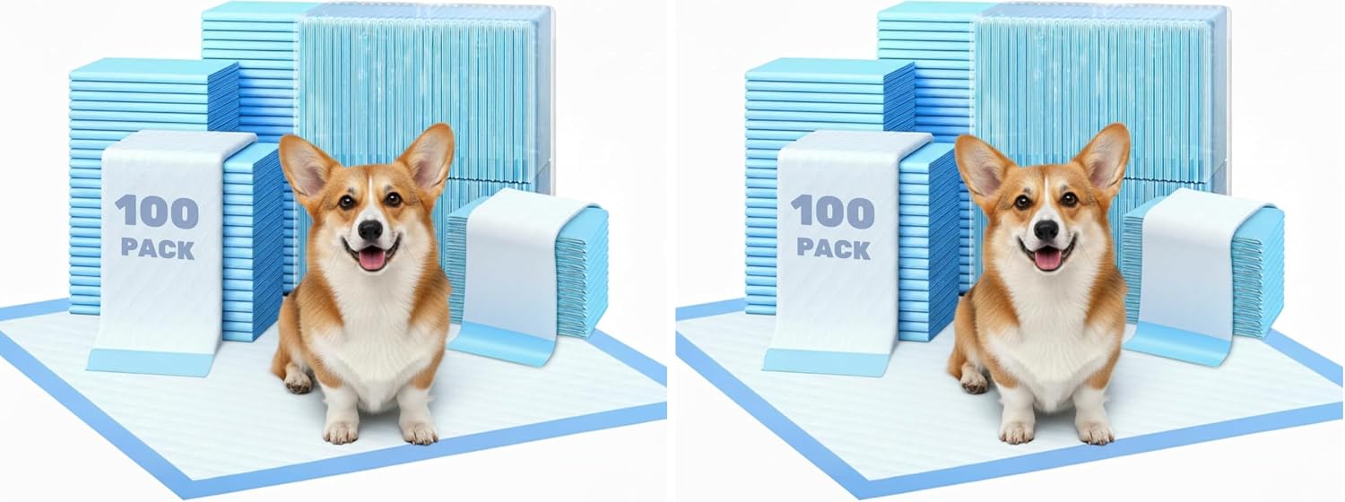 FluffyDream Super Absorbent Waterproof Dog and Puppy Pet Training Pad, Housebreaking Pet Pad,Blue (17.6"x23.6" (50PCS)) - Image 15