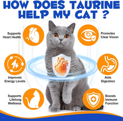 Unflavored taurine powder being mixed into wet cat food