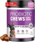 Probiotics for Dogs 200pcs Dog Probiotics for Digestive Health Digestive Enzymes and Prebiotic, Probiotic Chews for Dogs Support Gut Health, Relieve Diarrhea, Itchy Skin, Enhance Immunity - Image 9