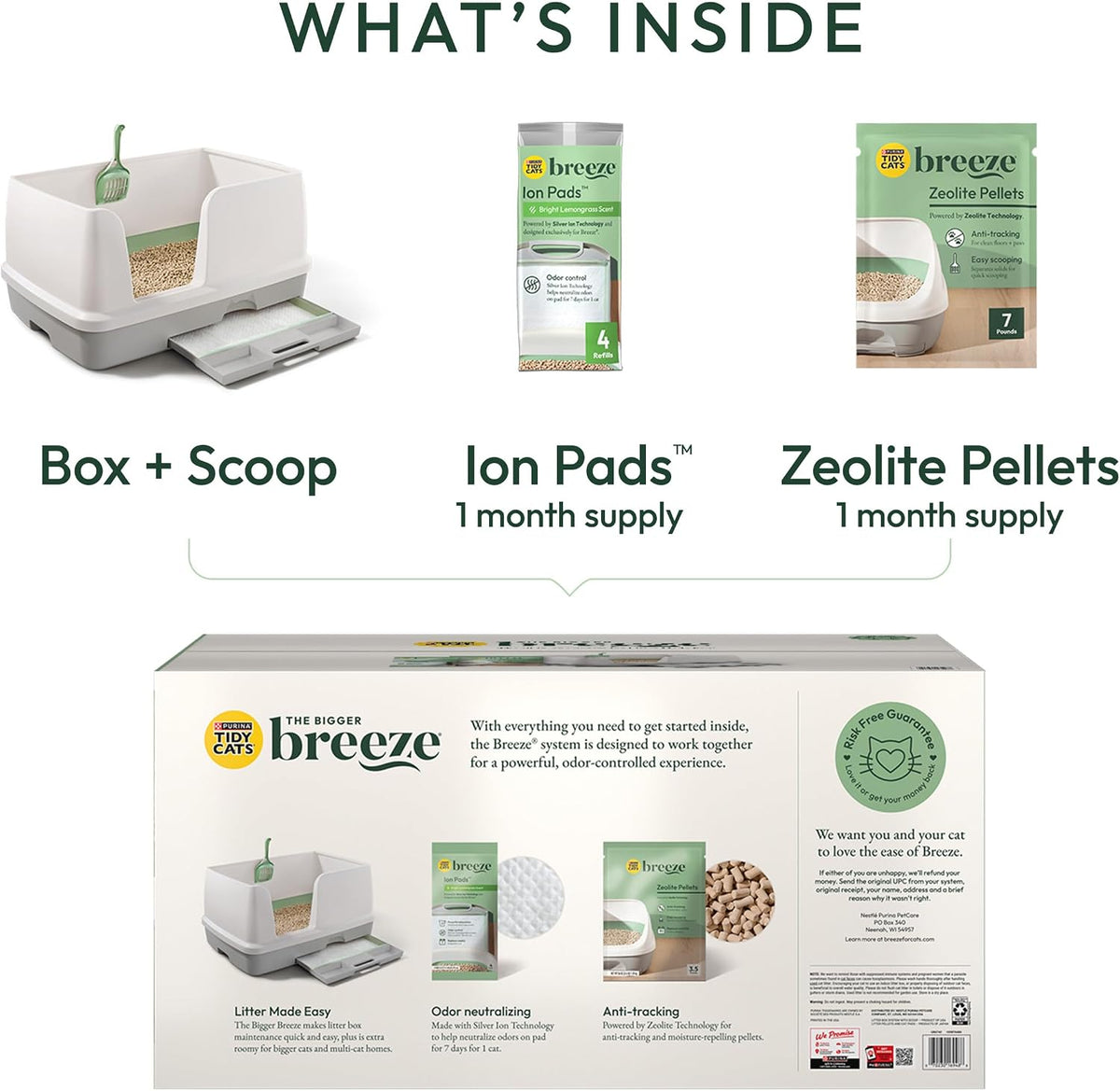 Purina Tidy Cats Litter System, Non-Clumping, Breeze XL All-in-One Odor Control & Easy Clean Multi Cat Box - 18 lb. Box - Image 9