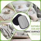 Electrostatic lint roller alternative glove gathering pet shedding fur from bed sheet
