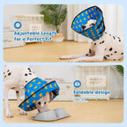 Side profile of Avont soft foldable dog recovery collar