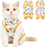 Coppthinktu Cat Recovery Suit Female, Cat Onesie for Cats After Surgery, Breathable Cat Surgery Spay Recovery Suit for Abdominal Wounds Skin Issues, Soft Kitten Surgical Body Suit for Anti Licking - Image 9
