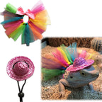 Halloween Bearded Dragon Clothes Accessories, Adjustable Bearded Dragon Lizard Hat Costumes for Reptile Lizard Gecko Small Pet Animals - Image 9