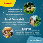 Authentic Sera brand premium pet food container for aquarium invertebrates.